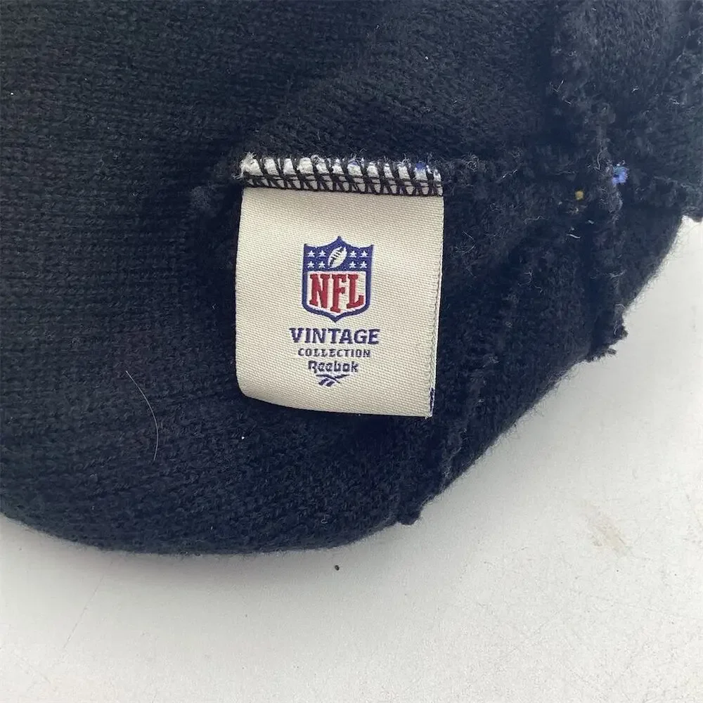 Vintage Pittsburgh Steelers NFL Knit Beanie with Pom‎ Pom Black Unisex